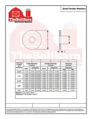 3/8″x1-1/4 Fender Washers 1/16″ Thick Low Carbon Steel Zinc (Pick Quantity)