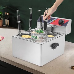 Commercial Pasta Cookers Electric Noodle Cooking Machine w/ 4* Strainer Baskets