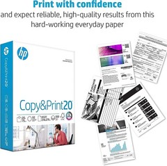 HP Printer Paper | 8.5 x 11 Paper | Copy &Print 20 lb | 1 Ream Case – 500 Sheets