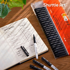 Permanent Marker, 30 Pack Ultra Fine Point Black Permanent Marker