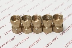 Brass 5/8-Inch OD x 1/2-Inch Female NPT Compression Connector FittingPack of 5