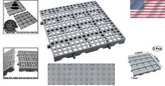 Stackable and Interlocking Heavy Duty Plastic Pallets – 3-Pack for Versatile Use