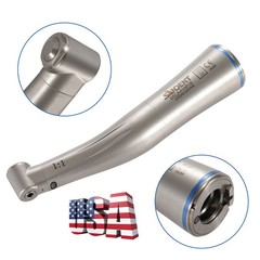 SANDENT Dental 1:1 Fiber Optic LED Contra Angle Handpiece Push Button E-type SA