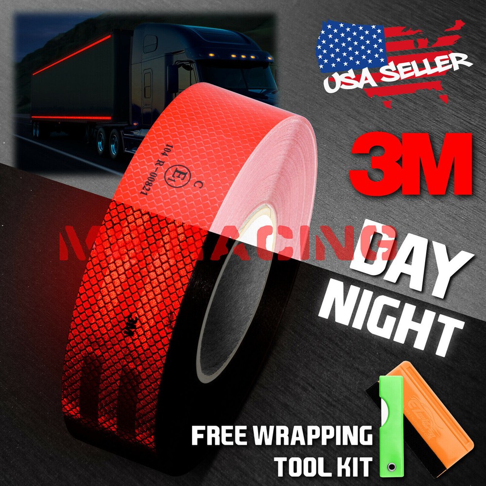 3M 2″x150′ Diamond Grade Red Conspicuity Tape CE Approved Reflective Safety