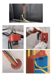 10pc 7×7″ Firestop Putty Pads Fire Barrier Soundproof Sealant Outlet Box 260min