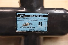 OCAL BLUE 1-INCH OCAL ALUMINUM X37 X FORM DARK GRAY CONDUIT BODY – A5