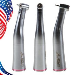 Dental 1:5 Increasing Fiber Optic LED Contra Angle Handpiece Fit NSK Electric DL
