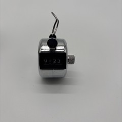 Hand Tally Counter 4 Digits Silver New