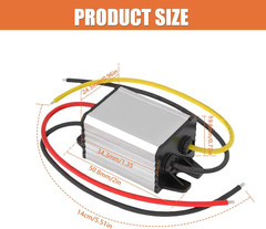 2Pack 12V to 6V DC Buck Converter Waterproof DC 12V to 6V 3A 18W Voltage Regulat