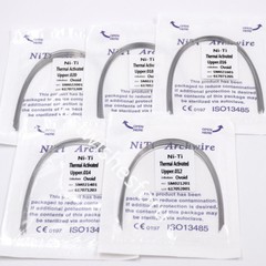 20 Packs Dental Natural/Square/Ovoid Heat Thermal Activated Niti Round Arch Wire