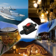 4Pin Inline Cord Rocker Switch DC 12V-24V IP66 Waterproof Power Toggle Switch