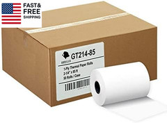 (50) 2 1/4 X 85 Thermal Paper Receipt Rolls Clover Mini Verifone VX510 VX570 FD