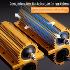 10/25/50/100W Resistor Metal Wirewound Range -Golden Load Aluminium Wirewound 5%