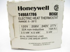 HONEYWELL T498A1786 277V 22A 5-25’C (BEIGE) NSMP