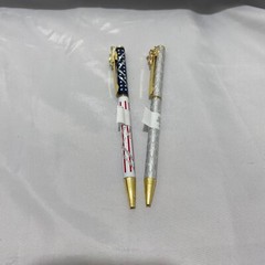 Aluminum Shaft Twist Pens His Her Eagle Angel Silver Red White Blue Set