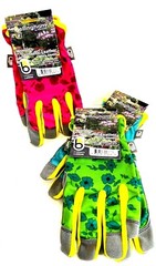 3 PAIR BELLINGHAM WOMENS SYNTHETIC LEATHER WORK GARDENING GLOVES – L SIZE