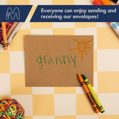 MOS Kraft 5X7 Invitation Envelopes A7 (5.25 X 7.25 Inch) 500 Pack, Self-Seal Hea