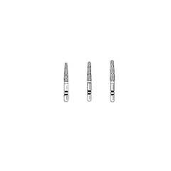 Abrasive Tech Two Striper FG 770.8 Round Taper Super Coarse Diamond Burs 5Pk