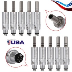 10 pcs New Dental Low Slow Speed Air Motor Handpiece E-type 4 Holes ASkeadnt