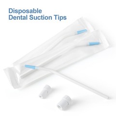 25XDental Surgical Aspirator Suction Tips Disposable Saliva Ejector Suction Tube