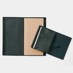 TRAVELER’S Notebook Leather Zipper Case engraving Tannin Regular & Passport size