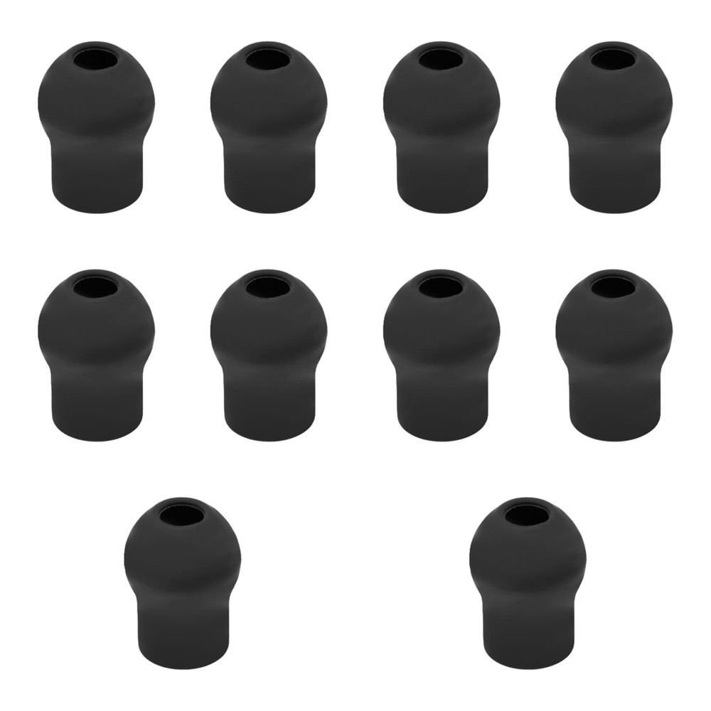 10pcs Ear Tips Replacement for EKO CORE 500 Digital Stethoscope, Soft Black