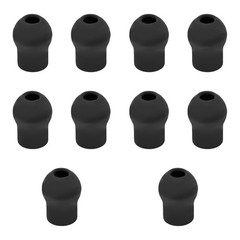 10pcs Ear Tips Replacement for EKO CORE 500 Digital Stethoscope, Soft Black