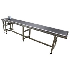 Electric PVC Conveyor Belts System 118in Length 15.7in Width Adjust Speed 110V