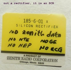 Qty(1) NOS Zenith Space Command SCR 185-6-01 / 185-6 Semiconductor