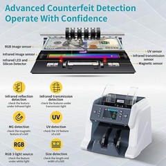 Ribao BC-40 Mixed Money Counter Bill Counter Value Counter (USD-CAD-MXN-EURO)