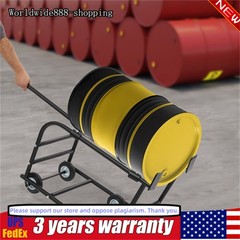 TFCFL 55 Gallon Drum Cradle, Movable Drum Cradle Drum Stand 600-pound Capacity,
