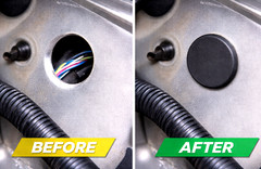 Hole Plugs for Sheet Metal Plastics Fits Thin Materials Snap In 5 per Package