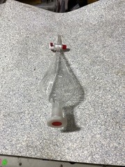 Glass separatory funnel NS24/29 chemistry laboratory brand new