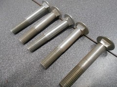 Carriage Bolt 5/8″ x 4.00″. Carriage Bolts. (LOT OF 5), Grade 2, Coarse. NOS!