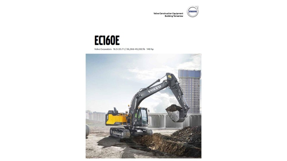 Volvo EC160E and EC160E L Excavator Wiring Diagrams & Service Manual PDF on USB