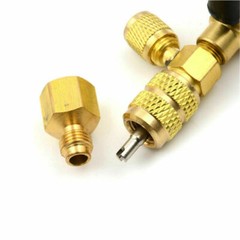 HVAC Tool AC Schrader Valve Core Remover Dual Size 5/16″&1/4″ Port Installer