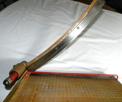 Ingento No. 1142 Guillotine Paper Cutter 15 in Blade, Hardwood, Cast Iron, Works