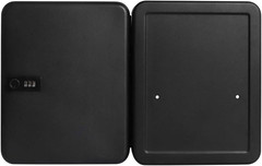 Wall Mount Key Storage Box with Code, Locking Key Cabinet Security, 48 Key Hooks