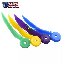 Dental Plastic Wedges Concave Design Arc Diastema Wedge with Hole XS/S/M/L