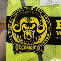 OccuNoMix Vest Adult 2X/3X Neon Yellow Hi Viz Type R Class 2 Set of 4 Workwear