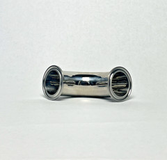 90 Degree Elbow SS Sanitary Tri-Clamp Fitting OD 2 Inch