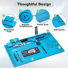ESD ANTI STATIC MAT MAGNETIC FOR ELECTRICAL REPAIR SOLDER OPENING TOOL KIT PAD