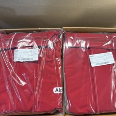 Ansell 66-660 Lab Jacket, Polyester, Zipper, Red, 3Xl