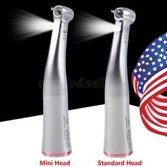 Dental 1:5 Increasing Handpiece Contra Angle (Fiber Optic LED)Mini/Standard Head