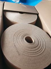 Huge 6 Rolls 3″ x 900ft 5400 Lf Reinforced Gummed Kraft Paper Tape Large Rolls