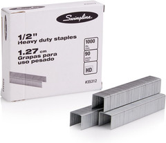 Staples Heavy Duty 3/8 Inch Length 60 Sheet Capacity 100 Strip 1000 Bx 1 Pk