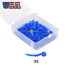 Dental Plastic Wedges Concave Design Arc Diastema Wedge with Hole XS/S/M/L