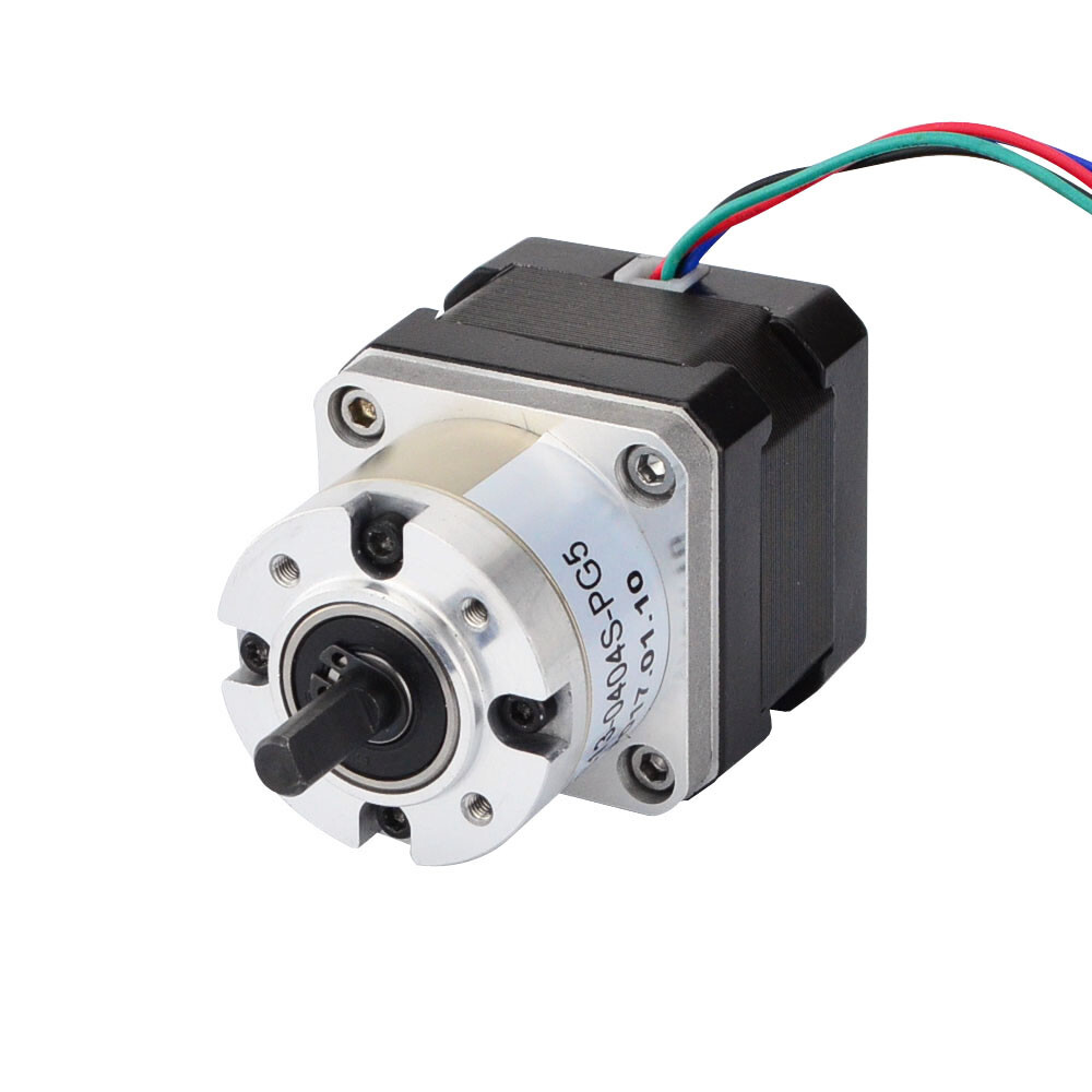 Nema 17 Geared Stepper Motor Bipolar w/Ratio 5.18:1 Planetary Gearbox L=33mm CNC