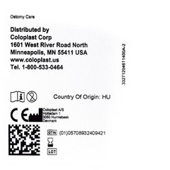 Coloplast Ostomy Seal Brava Thin 3/4 Inch (18mm) Stoma 2-1/4 Inch (57 mm) For Us