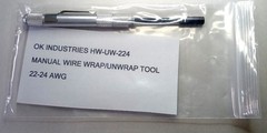 OK INDUSTRIES HW-UW-224 MANUAL WIRE WRAP/UNWRAP TOOL, 22-24 AWG